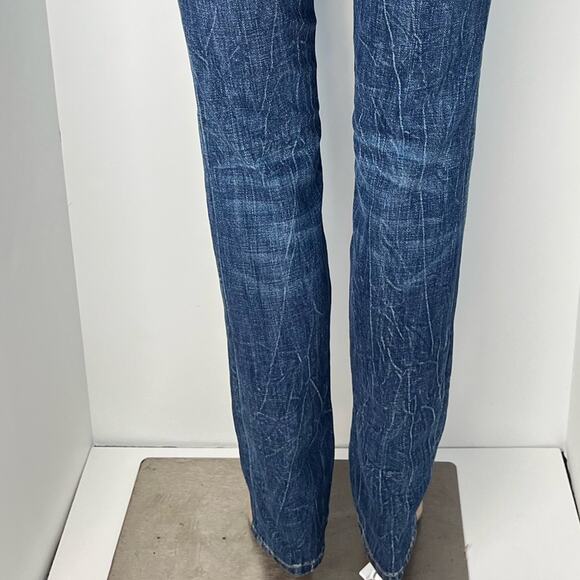 Current/Elliott Women's The Skinny High Low Jeans Medium Wash - Picture 8 of 11